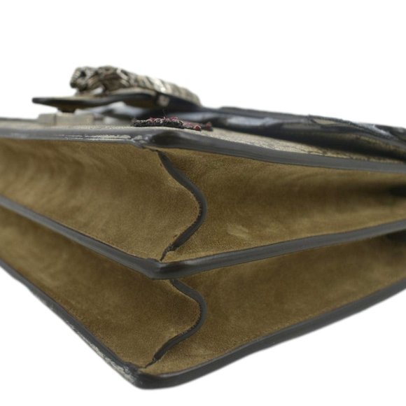 GUCCI  Dionysus Medium GG Supreme Embroidered Sequin Shoulder Bag Beige - Picture 8 of 14